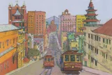 Postcard: San Francisco cable car California  Cable Car II (2012)