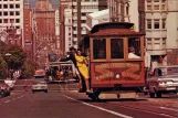 Postcard: San Francisco cable car California on California Street (1976)