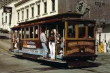 Postcard: San Francisco cable car California with cable car 59 in the intersection California Street/Powell Street (1994)