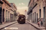 Postcard: San Miguel de Tucumán tram line 6 on Calle Laprida (1910)