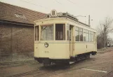 Postcard: Schepdaal railcar A.9515 on the entrance square Tramsite Schepdaal (1981)