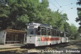 Postcard: Schöneiche tram line 88 with railcar 85 at Waldstr. (1988)