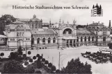 Postcard: Schwerin in front of Bahnhof (1909)