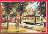 Postcard: Schwerin museum tram 26 on Platz der Jugend (1993)