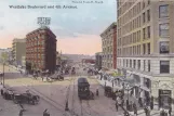 Postcard: Seattle in the intersection Westlake Boulevard/4th Avenue (1900)