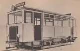 Postcard: Stockholm gasoline tram 475 near Frihamn (1924-1929)