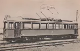 Postcard: Stockholm railcar 357 near Bandhagen (1933)