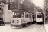 Postcard: Stockholm tram line 2 on Hantverkargatan (1920-1929)