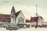 Postcard: Stralsund tram line 1 at Hauptbahnhof (1900)