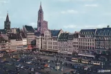 Postcard: Strasbourg on Place Kléber (1955)