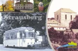 Postcard: Strausberg tram line 89 with railcar 06 at Lustgarten (1990)