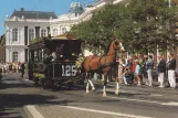 Postcard: The Hague horse tram 125 on Hofweg (1989)