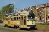 Postcard: The Hague tram line 10 with railcar 1005 on Stadhouderslaan (1974)