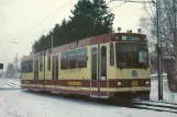 Postcard: Trondheim tram line 9, Gråkallbanen with articulated tram 92 at Rognheim (1992)
