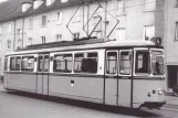 Postcard: Ulm tram line 4 with railcar 4 on Bleicher-Walk-Straße (1964)