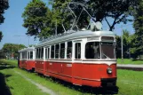 Postcard: Vienna Oldtimer Tramway with railcar 141 near Zentralfriedhof (1996)
