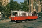 Postcard: Vienna Oldtimer Tramway with railcar 2447 on Laurentiusplatz (1979)