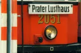 Postcard: Vienna railcar 2051 near Prater (2000)