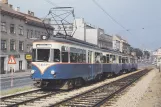Postcard: Vienna regional line 515 - Badner Bahn with railcar 13 near Philadelphiabrücke (1970)