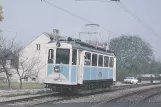 Postcard: Vienna regional line 515 - Badner Bahn with railcar 200 near Leesdorf (1990)