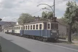 Postcard: Vienna regional line 515 - Badner Bahn with railcar 23 near Leesdorf (1980)