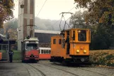 Postcard: Vienna tram line 41 with articulated tram 4847 at Pötzleinsdorf (1984)