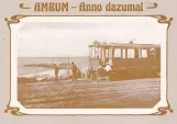 Postcard: Wittdün, Amrum tram line Amrumer Inselbahn near Nordseebad Wittdün (1920)