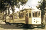 Postcard: Woltersdorf museum line Tramtouren with museum tram 2 at Schleuse (1990)