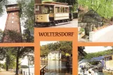 Postcard: Woltersdorf museum line Tramtouren with museum tram 24 at Schleuse (1988)