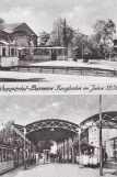 Postcard: Wuppertal funicular Barmer Bergbahn at Am Clef (1950)
