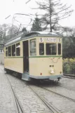 Postcard: Wuppertal railcar 105 on the entrance square Bergischen Museumsbahnen (2000)