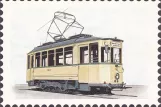 Postcard: Wuppertal railcar 3239 (1987)