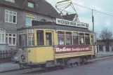 Postcard: Wuppertal tram line 606 with railcar 235 at Hatzfeld (1963)