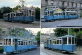 Postcard: Zürich 6 Zoo-Tram with railcar 1019 near Bahnhof (1991)