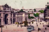 Postcard: Zürich on Bahnhofplatz (1907)