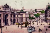 Postcard: Zürich on Bahnhofplatz HB (1907)