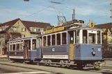 Postcard: Zürich railcar 102 at Wollishofen (1981)