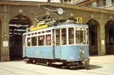 Postcard: Zürich railcar 1024 in front of the depot Hard (1971)