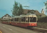 Postcard: Zürich regional line S18 with railcar 203 at Egg (1981)