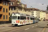 Postcard: Zürich tram line 7 with articulated tram 1651 on Albisstrasse (1988)