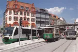 Postcard: Zwickau museum tram 7 at Zentrum (1999)