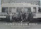 Poster: Kiel tram line 4 with sidecar 72 in Ridehuset Århus (1985)