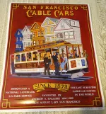 Poster: San Francisco cable car Powell-Hyde with cable car 23  (1996)