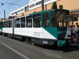 Potsdam tram line 92 with articulated tram 256 at S Hauptbahnhof (2024)