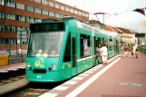 Potsdam tram line 92 with low-floor articulated tram 411 "Basel" at Alter Markt/Landtag (2001)
