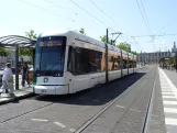 Potsdam tram line 92 with low-floor articulated tram 433 at S Hauptbahnhof (2024)