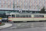 Poznań tram line 11 with articulated tram 685 on Jana Henryka Dąbrowskiego (2009)