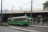 Poznań tram line 11 with articulated tram 71 at Poznanska (2009)