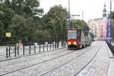 Poznań tram line 13 with railcar 294 on Kórnicka (2009)