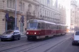 Prague tram line 14 with railcar 8434 on Na Poříčí (2005)